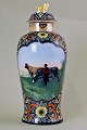 Petrus Regout & Co, Maastricht, The Netherlands, porcelain vase.
