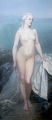 L'Art presents: A large French oil painting, indistinctly signed, dated 1887. Young naked blonde woman.