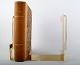 Pair of bookends, designed by Folkform for Skultuna. Polished brass.
Small model, height 20 cm.