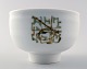 Unique Royal Copenhagen ceramic bowl by Nils Thorsson.
