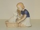 Bing & Grondahl figurine
Girl with white kitten in basket