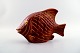 Rörstrand stoneware figure by Gunnar Nylund, fish.

