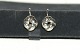 Knot earrings Silver with screwSOLD
