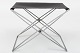 Roxy Klassik presents: Jørgen Gammelgaard / Design ForumFolding stool in steel and black leather1 pc. in ...