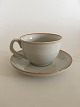 Bing & Grøndahl Glazed Stoneware "Coppelia" Coffee Cup with Saucer No 305