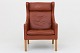 Roxy Klassik presents: Børge Mogensen / Fredericia FurnitureBM 2204 - Wing chair in brown leather and legs in ...