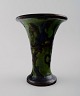 Kähler, Denmark, glazed stoneware vase, trumpet-shaped.
