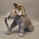 Klosterkælderen presents: B&G PorcelainB&G 1858 Elephant and Mahout 28 x 37 cm