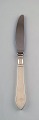 Georg Jensen Continental dinner knife (long handle) in silver, silverware, hand 
hammered.