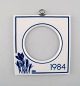 Royal Copenhagen annual frame from 1984 (large) with hanger in sterling silver 
by A. Michelsen.

