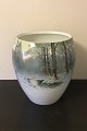 Danam Antik presents: Imperial Porcelain Factory Russian Very large Vase/jar decorated with Winter motif of Forest
