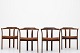 Roxy Klassik presents: Hans Olsen / CS MøblerSet of four dining chairs in rosewood with light brown ...
