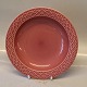 322 Soup rim plate 20.5 cm /8" PALET Pink - Rosa Cordial Nissen Kronjyden B&G 
Quistgaard  Stoneware