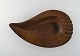 Gunnar Nylund for Rörstrand. Large teardrop shaped ceramic dish in brown shades 
of 1960