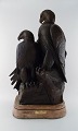 Kent Ullberg, Swedish-American sculptor. "Eagles point". Monumental and 
impressive sculpture in solid bronze.