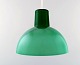 Kastrup / Holmegaard. Rare work pendant lamp in green opaline glass. Danish 
design, 1960