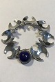 Danam Antik presents: Georg Jensen Sterling Silver Bracelet No 130B Lapis Lazuli