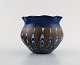 Kähler, Denmark. Vase in glazed ceramics. Beautiful glaze in brown and blue 
shades. 1930 / 40