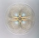 Early René Lalique "Coquilles" dish in art glass decorated with seashells. Dated 
before 1945.