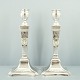 A pair of sterling silver candlesticks, Loius XVI style