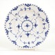 Royal Copenhagen: A set of six blue fluted full lace ...