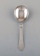 Georg Jensen Continental serving spoon in hammered sterling silver.
