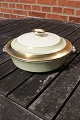 Dagmar with gold Danish porcelain, covered serving 

bowl