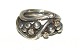 Elegant Toscana  ring Sølv Design: By Birdie Sort Rhodineret og 14 karat Guld 
med 3 Brilliant
Size 61 / 19,42 mm