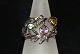 Antik Huset presents: Designers ring 265Blue Topaz, AmethystSize 58