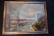 Painting made by Dea Enna
Oil on canvas, newframed
Motiv: Egernsund Havn (Egernsund harbour), 
Denmark
From 1995
66cm x 48cm incl. the frame
Signature: Dea Enna