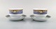 Two Royal Copenhagen Gray Magnolia sauce boats in porcelain. Model number 575. 
Late 20th century.
