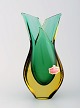Murano vase i mundblæst kunstglas. Italiensk design, 1960