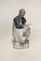 Bing & Grondahl Figure of Girl with goat No 2180