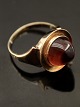 14 carat gold ring size 56 with amber