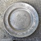 Plate in pewter 19th. century