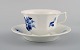 Royal Copenhagen Blue Flower angular teacup with saucer in porcelain. Model 
number 10/8500.
