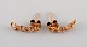 Swedish jeweler. A pair of classic ear studs in 18 carat gold. Mid-20th century.
