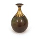 A partly polished Just Andersen, Denmark, bronze vase. #73. H: 21cm