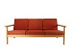 Three-seater sofa - Oak - Red wool fabric - Hans J. Wegner - Getama - 1960
Great condition

