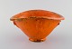 Svend Hammershøi (1873-1948) for Kähler. Vase i glaseret keramik. Smuk orange 
uranglasur. 1930/40