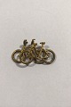 Georg Jensen Brass Double Bicycle Pendant No 5214