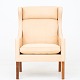 Roxy Klassik presents: Børge Mogensen / Fredericia FurnitureBM 2204 - Reupholstered Wing-back chair in ...