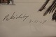 Print of the draft by Per Kirkeby (1938-2018), - 
Newframed
"Den tomme grav" (The empty grave), dated 3-12-07
The draft for the chorus window in the i Sct. 
Marie Kirke, Sønderborg, Denmark
H: 51cm
W: 35,5cm