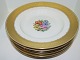 Gold Basket with flowers
Large soup plate 25 cm.