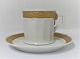 Royal Copenhagen. Fan with gold. Espresso cups. Model 11548. There are 6 pieces 
in stock. The price is per piece. (1 quality)