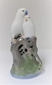 Royal Copenhagen. Porcelain figure. Parrots on branches. Model 649. Height 18.5 
cm. (1 quality)