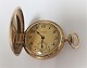 Ulysse Nardin, Schweiz. Doppelt gekapselte Damen Taschenuhr Gold 14K (585). 
Durchmesser 32 mm. Die Uhr funktioniert.