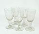 Set of five Egeløv wine glass by Holmegaard, in great antique condition from 
1860. 
5000m2 showroom.