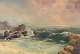 Jan B. Pospisil (1898-1968), Sweden. Oil on canvas. Coastal motif. Mid-20th 
century.
