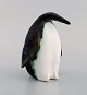 European studio ceramicist. Unique penguin in glazed ceramics. 1980s.
